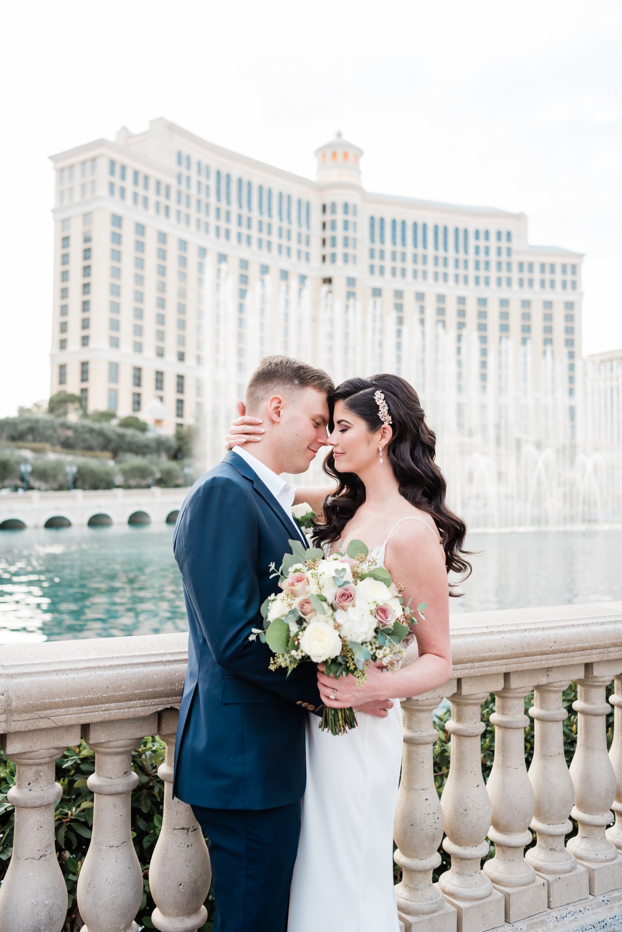 bellagio fountains wedding