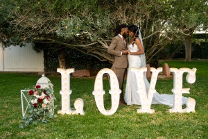 Marquee letters spell love for cute decorative feature at Las Vegas Wedding